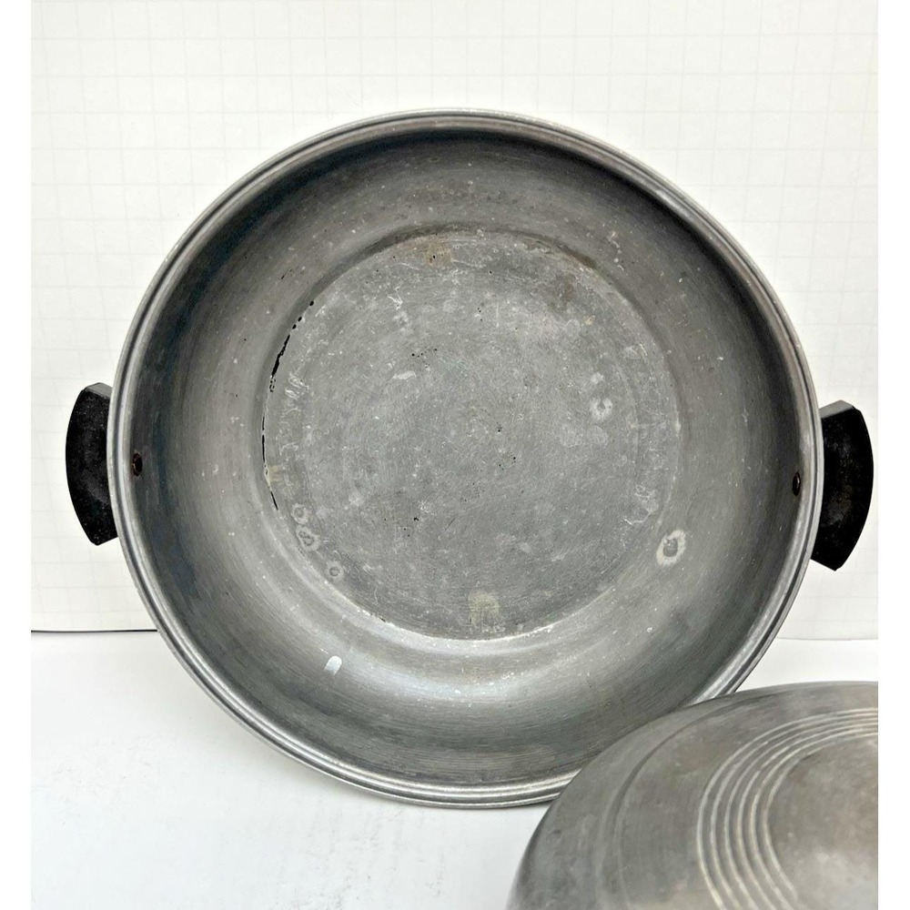 Dutch Oven Stock Pot Aluminum Lid Rack Steamer Insert Large Vintage Kitchen Cook - Picture 4 of 9